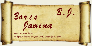Boris Jamina vizit kartica
